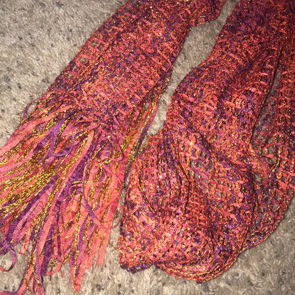 Orange and purple scarf